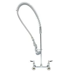 T&S Brass And Bronze Works T&S B-0133 EasyInstall Wall Mounted 34 1/2" High Pre-Rinse Faucet With Adjustable 8" Centers, 1.15 GPM Spray Valve, And 44" Hose 9 T&S Brass And Bronze Works T&S B-0133 EasyInstall Wall Mounted 34 1/2" High Pre-Rinse Faucet With Adjustable 8" Centers, 1.15 GPM Spray Valve, And 44" Hose -T&S Brass Shop 1020973