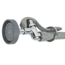 T&S Brass And Bronze Works T&S B-0133-12-CR-B EasyInstall Wall Mounted 37 1/2" High Pre-Rinse Faucet With Adjustable 8" Centers, 1.15 GPM Spray Valve, 44" Hose, 12" Add-On Faucet, And 6" Wall Bracket -T&S Brass Shop 1024419