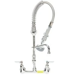 T&S Brass And Bronze Works T&S MPZ-8WLN-06 EasyInstall Wall Mounted 22 1/8" High Mini Pre-Rinse Faucet With Adjustable 8" Centers, 1.15 GPM Spray Valve, 24" Hose, 6" Add-On Faucet, And 6" Wall Bracket 9 T&S Brass And Bronze Works T&S MPZ-8WLN-06 EasyInstall Wall Mounted 22 1/8" High Mini Pre-Rinse Faucet With Adjustable 8" Centers, 1.15 GPM Spray Valve, 24" Hose, 6" Add-On Faucet, And 6" Wall Bracket -T&S Brass Shop 1028981