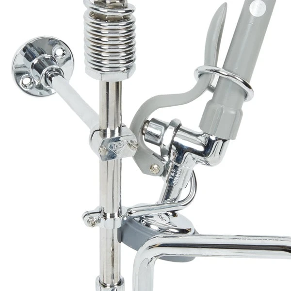 T&S Brass And Bronze Works T&S MPZ-8WLN-06 EasyInstall Wall Mounted 22 1/8" High Mini Pre-Rinse Faucet With Adjustable 8" Centers, 1.15 GPM Spray Valve, 24" Hose, 6" Add-On Faucet, And 6" Wall Bracket 7 T&S Brass And Bronze Works T&S MPZ-8WLN-06 EasyInstall Wall Mounted 22 1/8" High Mini Pre-Rinse Faucet With Adjustable 8" Centers, 1.15 GPM Spray Valve, 24" Hose, 6" Add-On Faucet, And 6" Wall Bracket - Image 5