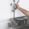 T&S Brass And Bronze Works T&S B-0133-12-CR-B EasyInstall Wall Mounted 37 1/2" High Pre-Rinse Faucet With Adjustable 8" Centers, 1.15 GPM Spray Valve, 44" Hose, 12" Add-On Faucet, And 6" Wall Bracket 2 T&S Brass And Bronze Works T&S B-0133-12-CR-B EasyInstall Wall Mounted 37 1/2" High Pre-Rinse Faucet With Adjustable 8" Centers, 1.15 GPM Spray Valve, 44" Hose, 12" Add-On Faucet, And 6" Wall Bracket -T&S Brass Shop 1044983