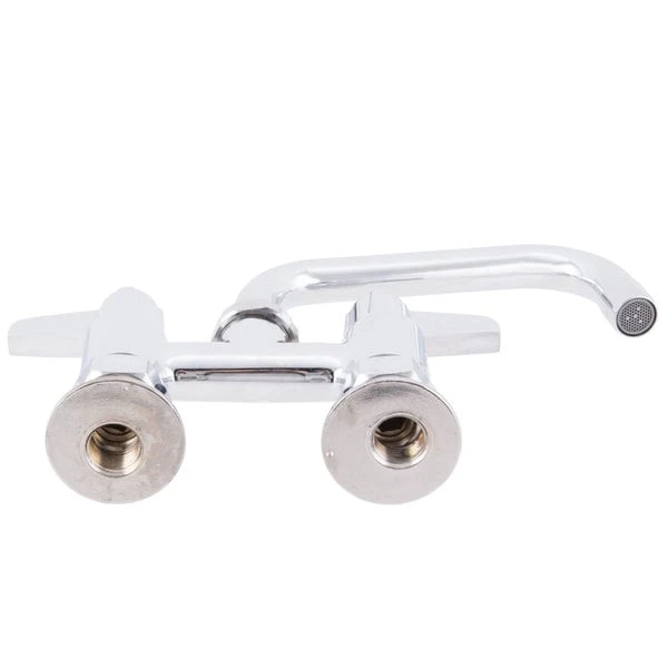 T&S Brass And Bronze Works Equip By T&S 5F-4DLX06 Deck Mounted Faucet With 4" Adjustable Centers, 6 1/8" Swing Spout, 5.2 GPM Laminar Flow Device, Cerama Cartridges, And Lever Handles 6 T&S Brass And Bronze Works Equip By T&S 5F-4DLX06 Deck Mounted Faucet With 4" Adjustable Centers, 6 1/8" Swing Spout, 5.2 GPM Laminar Flow Device, Cerama Cartridges, And Lever Handles - Image 4