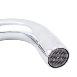 T&S Brass And Bronze Works Equip By T&S 5F-4DLX08 Deck Mount Swivel Base Mixing Faucet With 8 1/8" Swing Nozzle 4" Centers - ADA Compliant -T&S Brass Shop 1115971