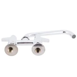 T&S Brass And Bronze Works Equip By T&S 5F-4DLX08 Deck Mount Swivel Base Mixing Faucet With 8 1/8" Swing Nozzle 4" Centers - ADA Compliant -T&S Brass Shop 1115972