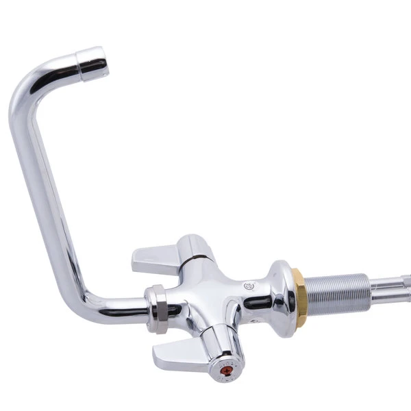 T&S Brass And Bronze Works Equip By T&S 5F-2SLX08 Deck Mount Single Hole Faucet With 8 1/8" Swing Nozzle And Lever Handles 4 T&S Brass And Bronze Works Equip By T&S 5F-2SLX08 Deck Mount Single Hole Faucet With 8 1/8" Swing Nozzle And Lever Handles - Image 2