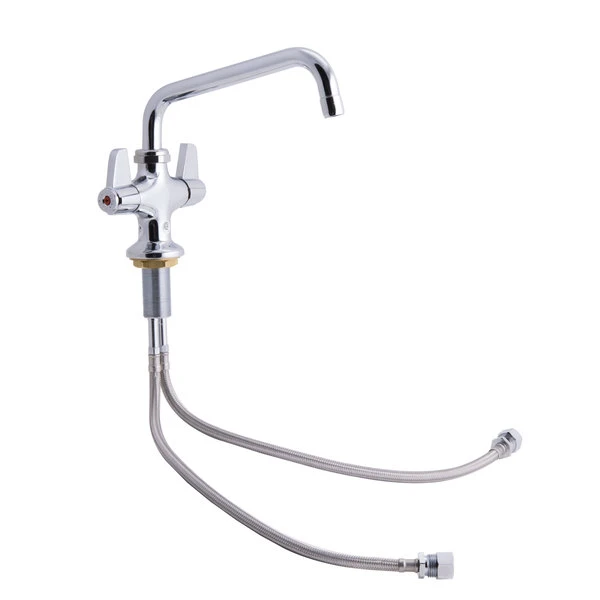 T&S Brass And Bronze Works Equip By T&S 5F-2SLX08 Deck Mount Single Hole Faucet With 8 1/8" Swing Nozzle And Lever Handles 3 T&S Brass And Bronze Works Equip By T&S 5F-2SLX08 Deck Mount Single Hole Faucet With 8 1/8" Swing Nozzle And Lever Handles