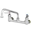 T&S Brass And Bronze Works T&S B-0231-CC Wall Mounted Pantry Faucet With 8" Centers, 12" Swing Nozzle, And Eterna Cartridges