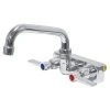 Advance Tabco K-126 10" Wall Mounted Swing Spout Swivel Faucet With 4" Centers And Lever Handles