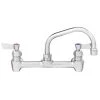 Fisher 13242 Backsplash Mounted Faucet With 8" Centers And 8" Swing Spout