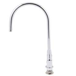 T&S Brass And Bronze Works Equip By T&S 5F-4DLS09 Deck Mounted Faucet With 9" Gooseneck Spout, 4" Centers, Laminar Flow Device, And Lever Handles -T&S Brass Shop 1211114