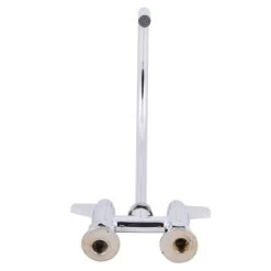 T&S Brass And Bronze Works Equip By T&S 5F-4DLS09 Deck Mounted Faucet With 9" Gooseneck Spout, 4" Centers, Laminar Flow Device, And Lever Handles -T&S Brass Shop 1211115