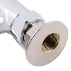 T&S Brass And Bronze Works Equip By T&S 5F-4DLS09 Deck Mounted Faucet With 9" Gooseneck Spout, 4" Centers, Laminar Flow Device, And Lever Handles -T&S Brass Shop 1211117