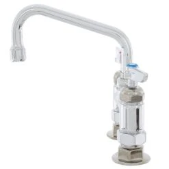 T&S Brass And Bronze Works T&S B-2283-CR Deck Mount Sink Faucet With 4" Adjustable Centers, 6" Swing Nozzle, And Cerama Cartridges -T&S Brass Shop 1214262