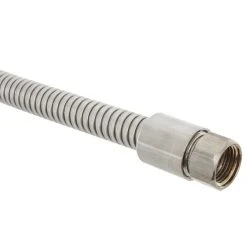 T&S Brass And Bronze Works T&S B-0024-H 24" Stainless Steel Flex Hose Assembly With Handle And Polyurethane Liner -T&S Brass Shop 1215908