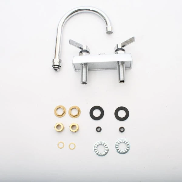 Glastender 03000458 Faucet, Deck Mount With 6-1/4" Gooseneck, For Cock 3 Glastender 03000458 Faucet, Deck Mount With 6-1/4" Gooseneck, For Cock