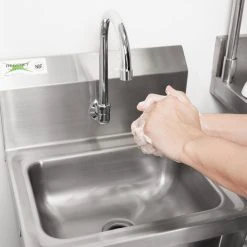 Regency Plumbing & Hardware Regency Wall Mount Handsink Faucet With 6" Swivel Gooseneck Spout -T&S Brass Shop 1254691