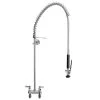 Fisher 2510-WB Deck Mounted 38" High Pre-Rinse Faucet With 4" Centers And Wall Bracket -T&S Brass Shop 1264161