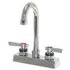 Advance Tabco K-62 Deck Mounted Faucet With 3 1/2" Gooseneck Nozzle, 4" Centers, 2 GPM Aerator, And Lever Handles -T&S Brass Shop 1297853