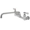 Advance Tabco K-105 Wall-Mount Faucet With 8" Centers - 14" Swing Nozzle -T&S Brass Shop 1298746
