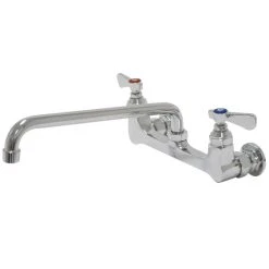 Advance Tabco K-105 Wall-Mount Faucet With 8" Centers - 14" Swing Nozzle