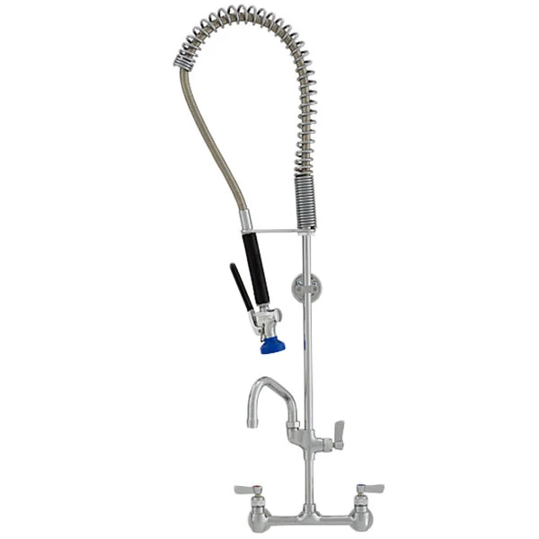 Fisher 34460 Backsplash Mounted Pre-Rinse Faucet With 8" Centers, 12" Add-On Faucet, And Wall Bracket 3 Fisher 34460 Backsplash Mounted Pre-Rinse Faucet With 8" Centers, 12" Add-On Faucet, And Wall Bracket