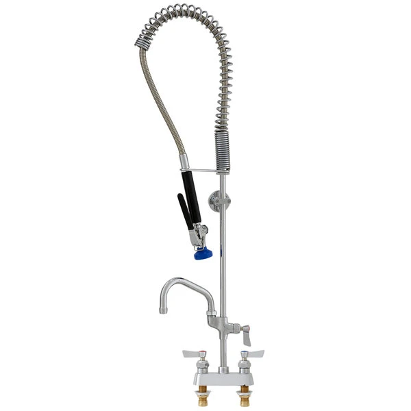 Fisher 30104 Deck Mounted Pre-Rinse Faucet With 4" Centers, 14" Add-On Faucet, Inline Vacuum Breaker, And Wall Bracket 3 Fisher 30104 Deck Mounted Pre-Rinse Faucet With 4" Centers, 14" Add-On Faucet, Inline Vacuum Breaker, And Wall Bracket