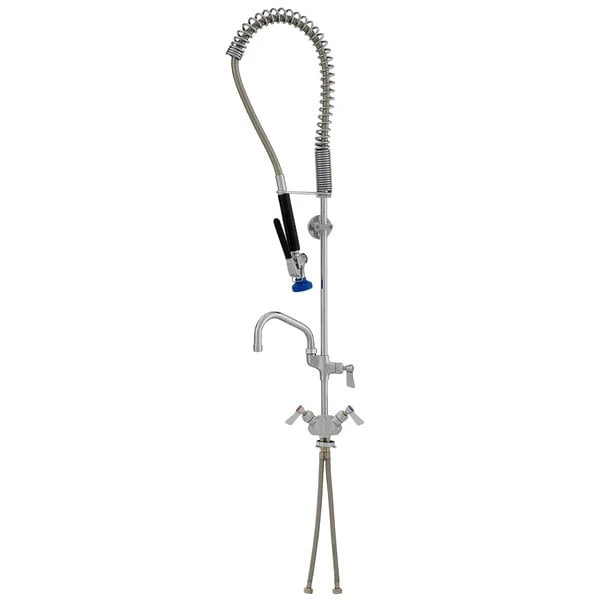 Fisher 30287 Deck Mounted Pre-Rinse Faucet With Flex Inlets, 10" Add-On Faucet, Inline Vacuum Breaker, And Wall Bracket 3 Fisher 30287 Deck Mounted Pre-Rinse Faucet With Flex Inlets, 10" Add-On Faucet, Inline Vacuum Breaker, And Wall Bracket