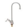 Fisher 3016 Deck Mounted Faucet With 5 1/2" Rigid Gooseneck Nozzle, 2.2 GPM Aerator, And Lever Handle -T&S Brass Shop 1320226