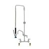 Fisher 55549 Backsplash Mounted Pre-Rinse Faucet With 8" Centers, Swivel Arm, 16" Add-On Faucet, Elbows, And Wall Bracket -T&S Brass Shop 1320430