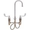 Fisher 98736 Deck Mounted Faucet With Widelength Deck, 3 1/2" Swivel Gooseneck Nozzle, 2.2 GPM Aerator, And Wrist Handles