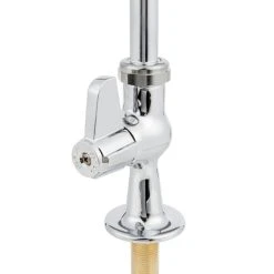 T&S Brass And Bronze Works Equip By T&S 5F-1SLX05 Deck Mounted Faucet With 5 9/16" Gooseneck Spout, Single Inlet, Laminar Flow Device, And Lever Handle -T&S Brass Shop 1347873