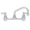 Fisher 13277 Backsplash Mounted Faucet With 8" Centers, 14" Swing Nozzle, 2.2 GPM Aerator, And Lever Handles 2 Fisher 13277 Backsplash Mounted Faucet With 8" Centers, 14" Swing Nozzle, 2.2 GPM Aerator, And Lever Handles -T&S Brass Shop 1352841