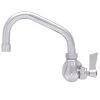 Fisher 3713 Wall Mounted Faucet With 12" Swing Nozzle, 2.2 GPM Aerator, And Lever Handle