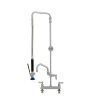 Fisher 25186 Deck Mounted Pre-Rinse Faucet With 8" Centers, Swivel Arm, 15" Hose, 10" Add-On Faucet, And Wall Bracket -T&S Brass Shop 1416088