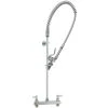 T&S Brass And Bronze Works T&S B-5120-BJ EasyInstall Deck Mounted Pre-Rinse Faucet With Adjustable 8" Centers, 44" Hose, 1.07 GPM Spray Valve, And Eterna Cartridges