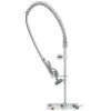 T&S Brass And Bronze Works T&S B-5125-CR-B EasyInstall Wall Mounted Pre-Rinse Faucet With 8" Centers, 44" Hose, 1.15 GPM Spray Valve, And Cerama Cartridges