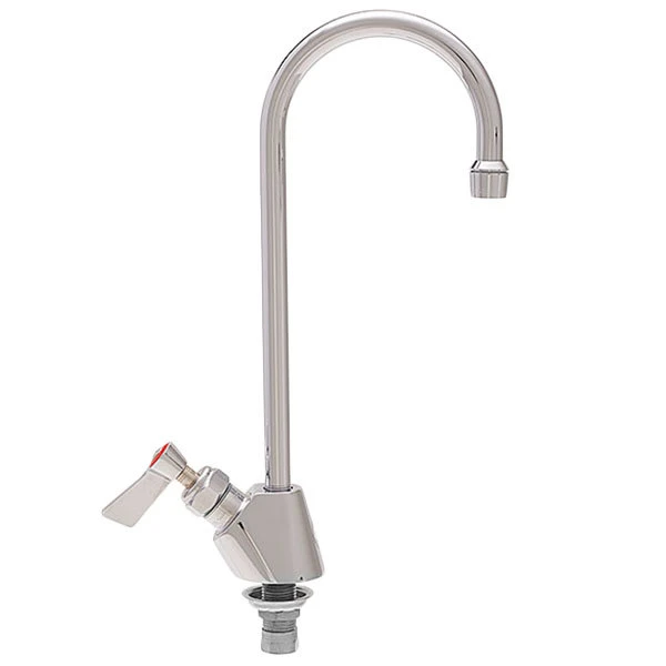 Fisher 58149 Deck Mounted Stainless Steel Faucet With 5 1/2" Swivel Gooseneck Nozzle, 2.2 GPM Aerator, And Lever Handle 3 Fisher 58149 Deck Mounted Stainless Steel Faucet With 5 1/2" Swivel Gooseneck Nozzle, 2.2 GPM Aerator, And Lever Handle