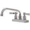 Advance Tabco K-51 Deck Mount Faucet With 4" Centers And 6" Swing Nozzle -T&S Brass Shop 1464134