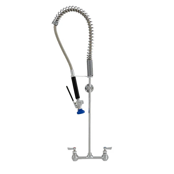 Fisher 53430 Wall Mounted Stainless Steel Pre-Rinse Faucet With 8" Centers, 36" Hose, And Wall Bracket 3 Fisher 53430 Wall Mounted Stainless Steel Pre-Rinse Faucet With 8" Centers, 36" Hose, And Wall Bracket