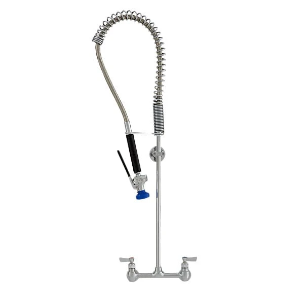 Fisher 52922 Backsplash Mounted Stainless Steel Pre-Rinse Faucet With 8" Centers, 36" Hose, EZ Install Adapters, And Wall Bracket 3 Fisher 52922 Backsplash Mounted Stainless Steel Pre-Rinse Faucet With 8" Centers, 36" Hose, EZ Install Adapters, And Wall Bracket