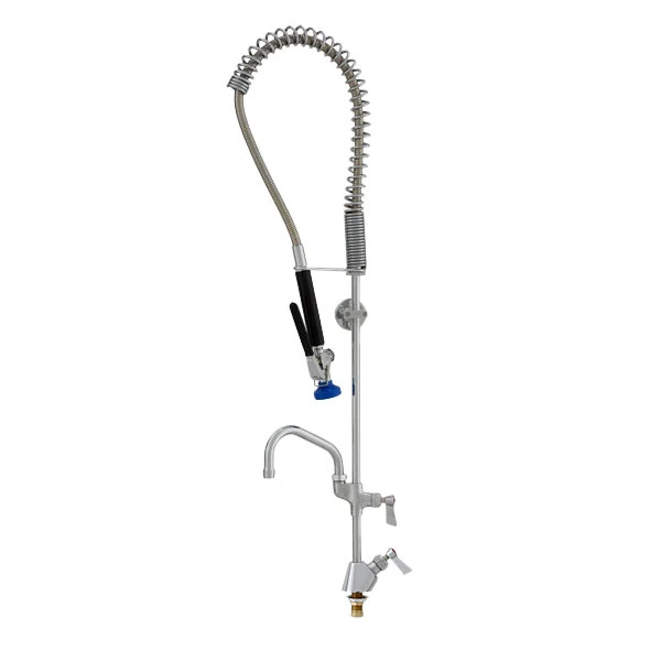 Fisher 68012 Deck Mounted Stainless Steel Pre-Rinse Faucet With 36" Hose, 6" Add-On Faucet, And Wall Bracket 3 Fisher 68012 Deck Mounted Stainless Steel Pre-Rinse Faucet With 36" Hose, 6" Add-On Faucet, And Wall Bracket