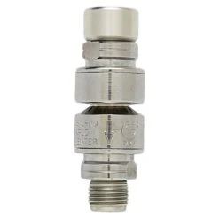 Fisher 36080 Deck Mounted Stainless Steel Pre-Rinse Faucet With 4" Centers, 30" Hose, 6" Add-On Faucet, Inline Vacuum Breaker, And Wall Bracket -T&S Brass Shop 1468719