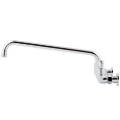 Advance Tabco K-11 Wall Mount Faucet With 14" Swing Spout, 1.5 GPM Aerator, 8" Centers, And Lever Handles -T&S Brass Shop 1473181