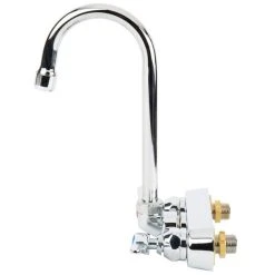 T&S Brass And Bronze Works T&S B-1146-02A Wall Mount Workboard Faucet With 4" Centers, 4 3/8" Gooseneck Spout, Escutcheon, Aerator, And Tailpieces 11 T&S Brass And Bronze Works T&S B-1146-02A Wall Mount Workboard Faucet With 4" Centers, 4 3/8" Gooseneck Spout, Escutcheon, Aerator, And Tailpieces -T&S Brass Shop 1475151