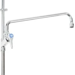 T&S Brass And Bronze Works T&S B-0133-063X EasyInstall Wall Mounted Pre-Rinse Faucet With Adjustable 8" Centers, 56" Hose, 14" Add-On Faucet, Vacuum Breaker, And 6" Wall Bracket -T&S Brass Shop 1495498