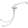 T&S Brass And Bronze Works Equip By T&S 5F-2SLX14 Single Hole Deck Mounted Faucet With 14 1/8" Swing Spout, Flex Inlets, 4.65 GPM Laminar Flow Device, Cerama Cartridges, And Lever Handles -T&S Brass Shop 1495570