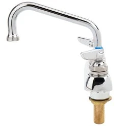T&S Brass And Bronze Works T&S B-1110-XS Deck Mount Workboard Faucet With 4" Centers, 6" Swing Nozzle, Escutcheon, And Tailpieces -T&S Brass Shop 1496755