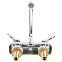 T&S Brass And Bronze Works T&S B-1110-XS Deck Mount Workboard Faucet With 4" Centers, 6" Swing Nozzle, Escutcheon, And Tailpieces -T&S Brass Shop 1496757