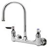 T&S Brass And Bronze Works Equip By T&S 5F-8WLB05 Wall Mounted Faucet With 5 9/16" Gooseneck Spout, 8" Centers, Laminar Flow Device, And Lever Handles 1 T&S Brass And Bronze Works Equip By T&S 5F-8WLB05 Wall Mounted Faucet With 5 9/16" Gooseneck Spout, 8" Centers, Laminar Flow Device, And Lever Handles -T&S Brass Shop 1500563