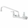 T&S Brass And Bronze Works Equip By T&S 5F-8WLB10 Wall Mounted Faucet With 8" Adjustable Centers, 10 1/8" Swing Spout, Laminar Flow Device, Cerama Cartridges, And Lever Handles -T&S Brass Shop 1500566